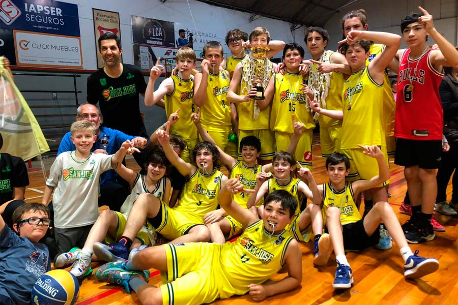 Colegio San José campeón entrerriano U13 de básquet