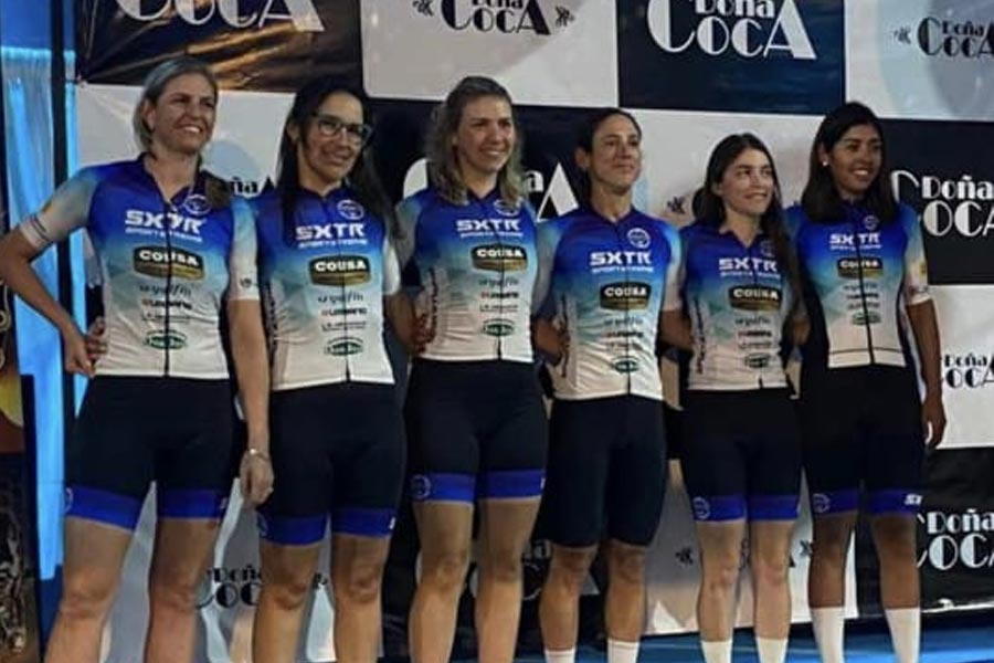 Nadia Leyes compite en el Giro Femenino de Uruguay