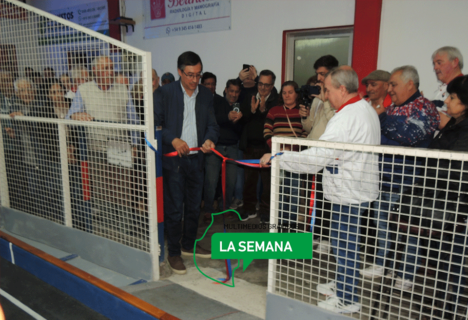 Emotiva y multitudinaria noche en Unión y Fraternidad para inaugurar la renovación de la cancha de bochas